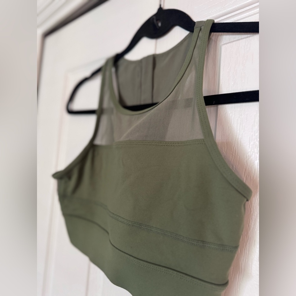 ZYIA Active Mesh Half Zip-Up Sports Bra size XS